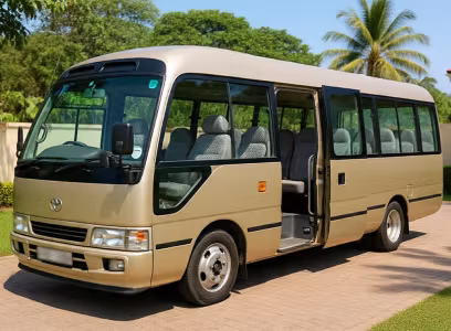 Toyota Coaster Bus - Ceylon Travel Lanka Fleet
